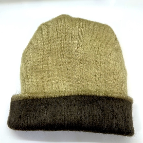 Dark cream n dark coffee beanie cap hat handmade Ecuadorian brand new alpaca - Picture 5 of 6